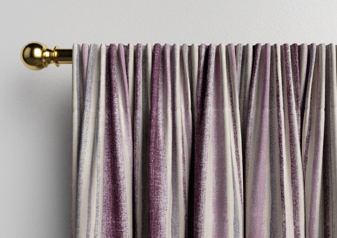 Guarda Stripe, Grape - Made to Measure Curtains - Image 9